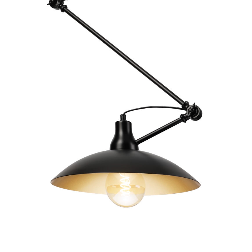 BRILAGI - LED-justerbar stångmonterad taklampa IRONBEAM 1xE27/60W/230V svart