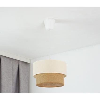 Brilagi - LED-lampa i boho-stil med lina 1xE27/15W/230V Ø 25 cm