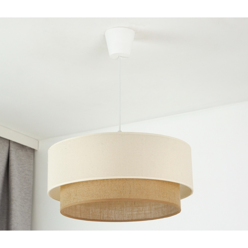 Brilagi - LED-lampa i boho-stil med lina 1xE27/15W/230V Ø 40 cm