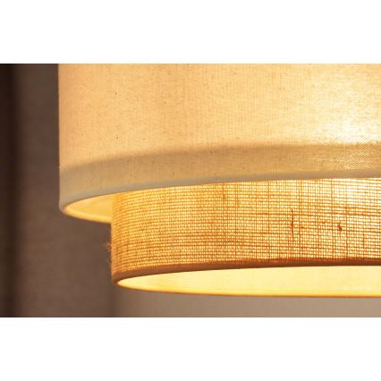 Brilagi - LED-lampa i boho-stil med lina 1xE27/15W/230V Ø 40 cm