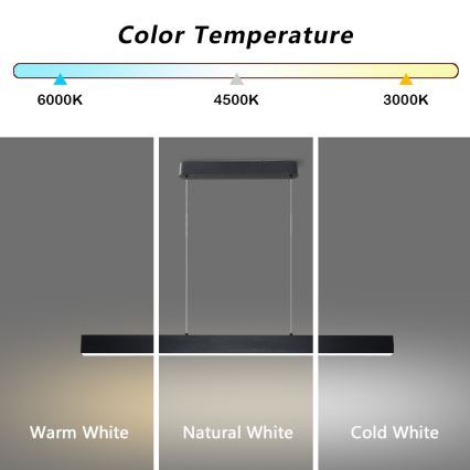 Brilagi - LED-lampa på kabel SLEEKLINE LED/40W/230V 3000/4500/6000K svart