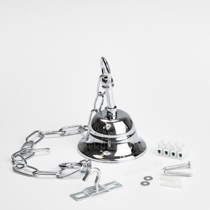 Brilagi - LED Ljuskrona i kristal med kedja MOZART 5xE14/40W/230V skinande krom