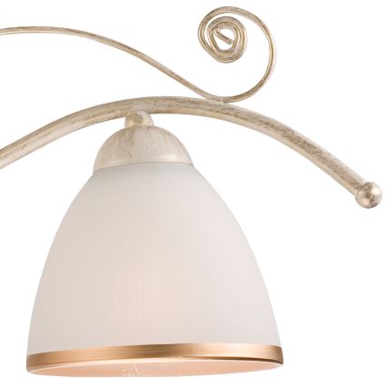 Brilagi - LED-ljuskrona med kedja ANTICO 3xE27/60W/230V 3000K vit patina