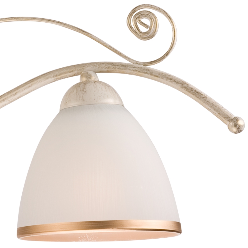 Brilagi - LED-ljuskrona med kedja ANTICO 3xE27/60W/230V 3000K vit patina