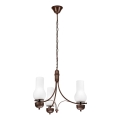 Brilagi - LED-ljuskrona med kedja COTTAGE 3xE14/40W/230V bok/brun/vit