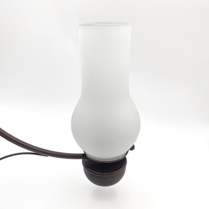 Brilagi - LED-ljuskrona med kedja COTTAGE 3xE14/40W/230V bok/brun/vit
