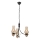 Brilagi - LED-ljuskrona med kedja COTTAGE 3xE14/40W/230V ek/svart/rökbeige