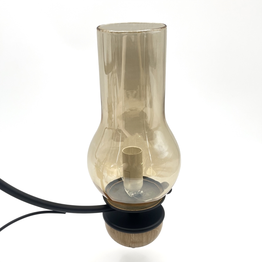 Brilagi - LED-ljuskrona med kedja COTTAGE 3xE14/40W/230V ek/svart/rökbeige