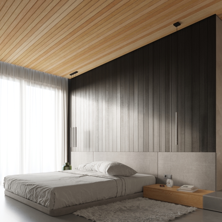 Brilagi - LED ljuskrona med textilsladd DRIFA 1xG9/4W/230V betong