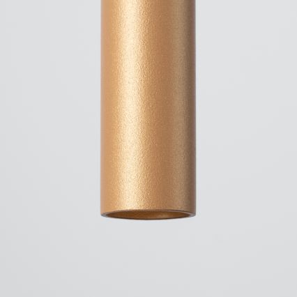 Brilagi - LED ljuskrona med textilsladd DRIFA 1xG9/4W/230V guld