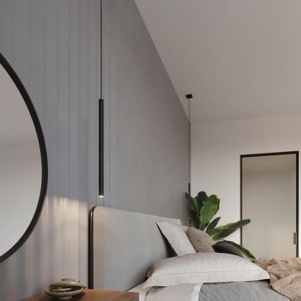 Brilagi -  LED ljuskrona med textilsladd DRIFA 1xG9/4W/230V svart