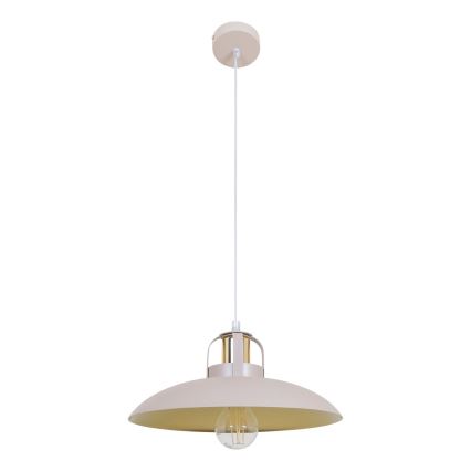 Brilagi - LED Ljuskrona med textilsladd FLAMENGO 1xE27/60W/230V beige
