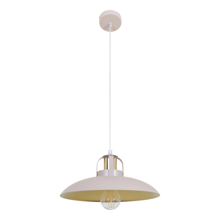 Brilagi - LED Ljuskrona med textilsladd FLAMENGO 1xE27/60W/230V beige