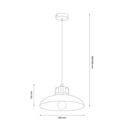 Brilagi - LED Ljuskrona med textilsladd FLAMENGO 1xE27/60W/230V beige