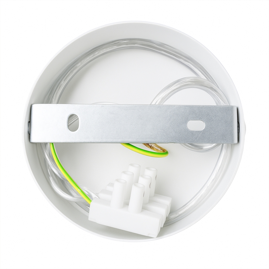 Brilagi - LED Ljuskrona med textilsladd FLAMENGO 1xE27/60W/230V vit