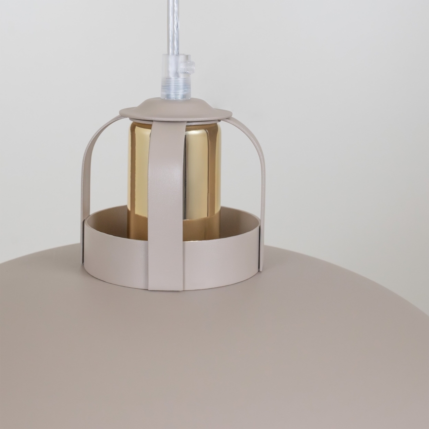 Brilagi - LED Ljuskrona med textilsladd FLAMENGO 2xE27/60W/230V beige