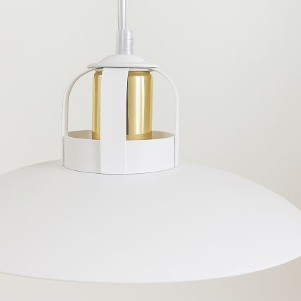 Brilagi - LED Ljuskrona med textilsladd FLAMENGO 2xE27/60W/230V vit