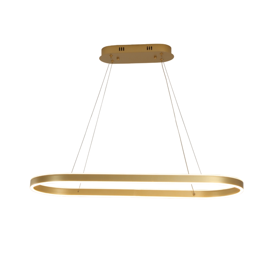 Brilagi - LED-ljuskrona med vajer PONDIE LED/44W/230V 80x30 cm guld