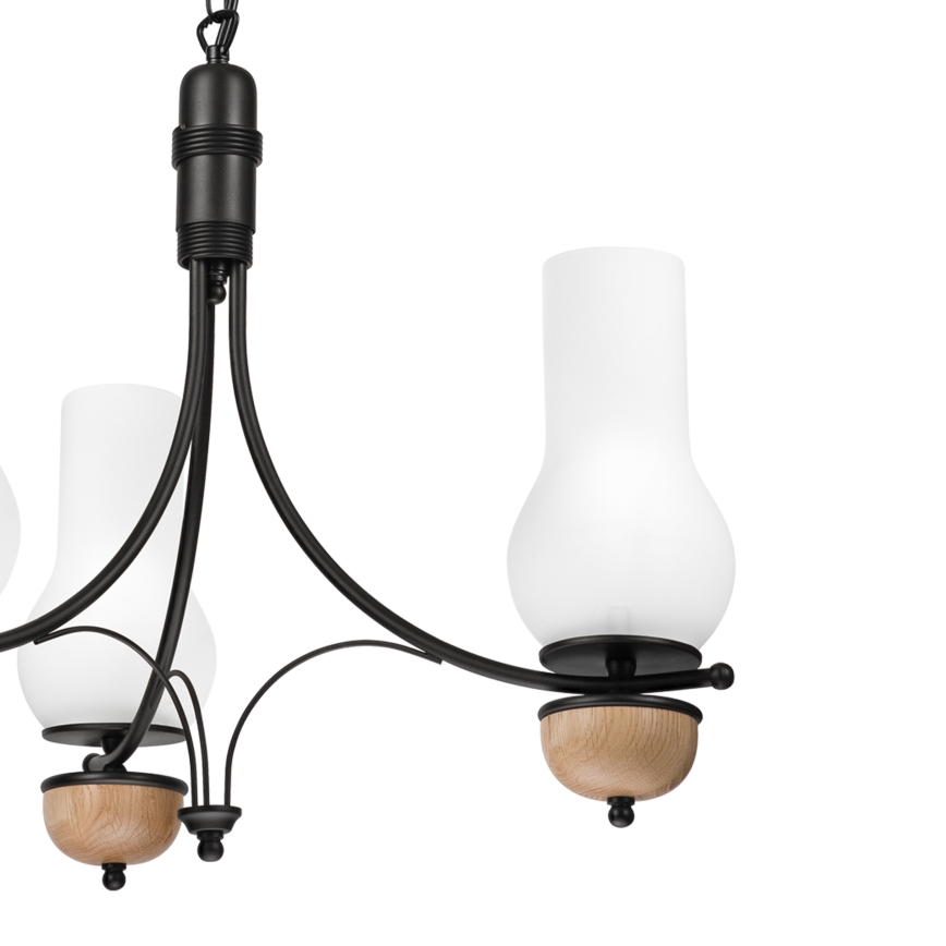 Brilagi - LED Ljuskrona på kedja COTTAGE 3xE14/40W/230V bok/vit