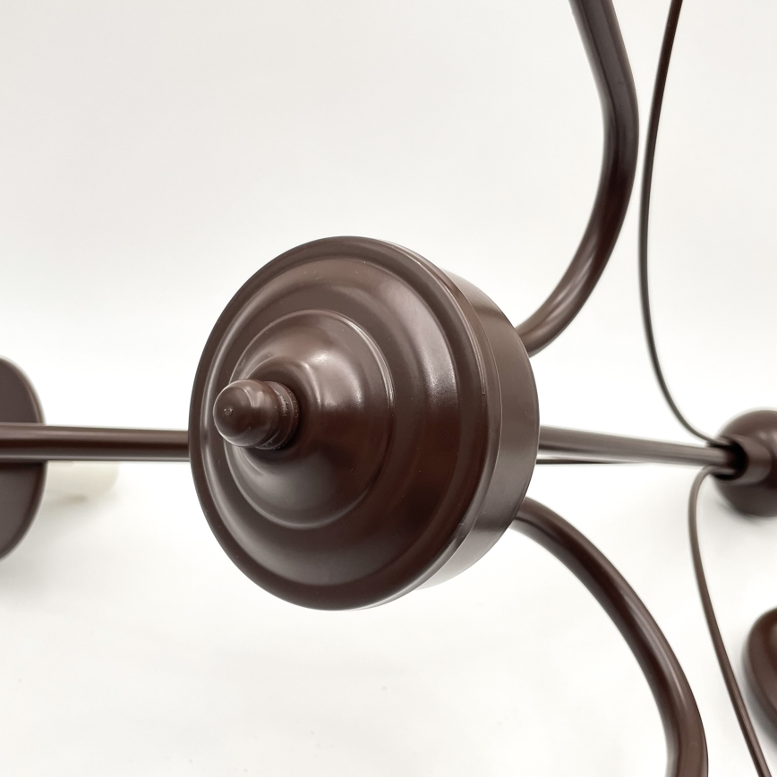 Brilagi - LED Ljuskrona på kedja COTTAGE 3xE14/40W/230V brun/vit