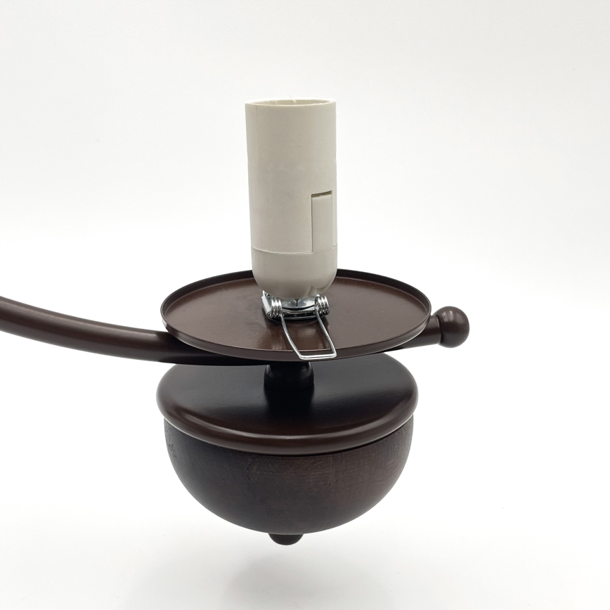 Brilagi - LED Ljuskrona på kedja COTTAGE 3xE14/40W/230V ek/brun