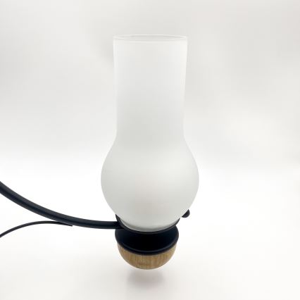 Brilagi - LED-ljuskrona på kedja COTTAGE 3xE14/40W/230V ek/svart/vit