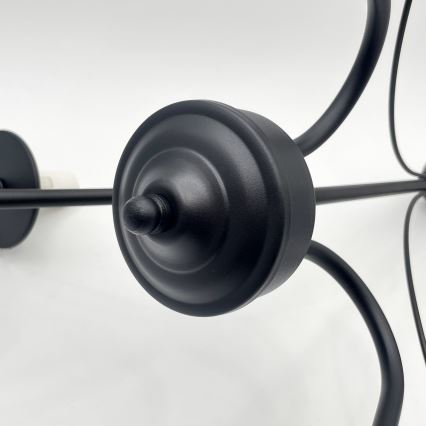 Brilagi - LED Ljuskrona på kedja COTTAGE 3xE14/40W/230V svart/brun