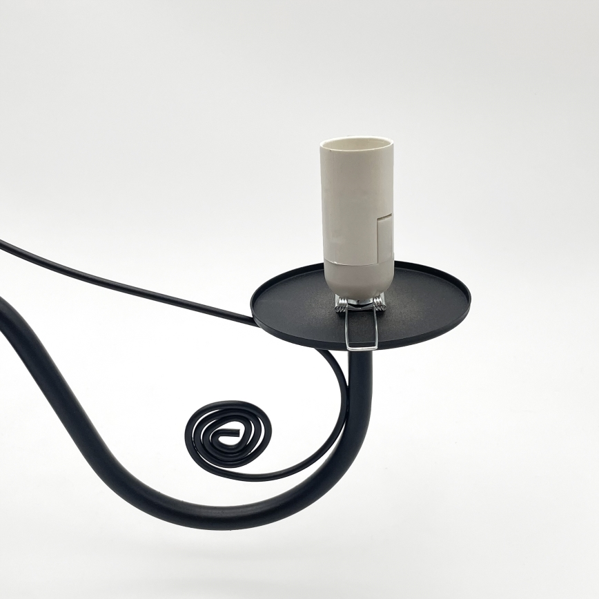 Brilagi - LED Ljuskrona på kedja COTTAGE 3xE14/40W/230V svart/vit