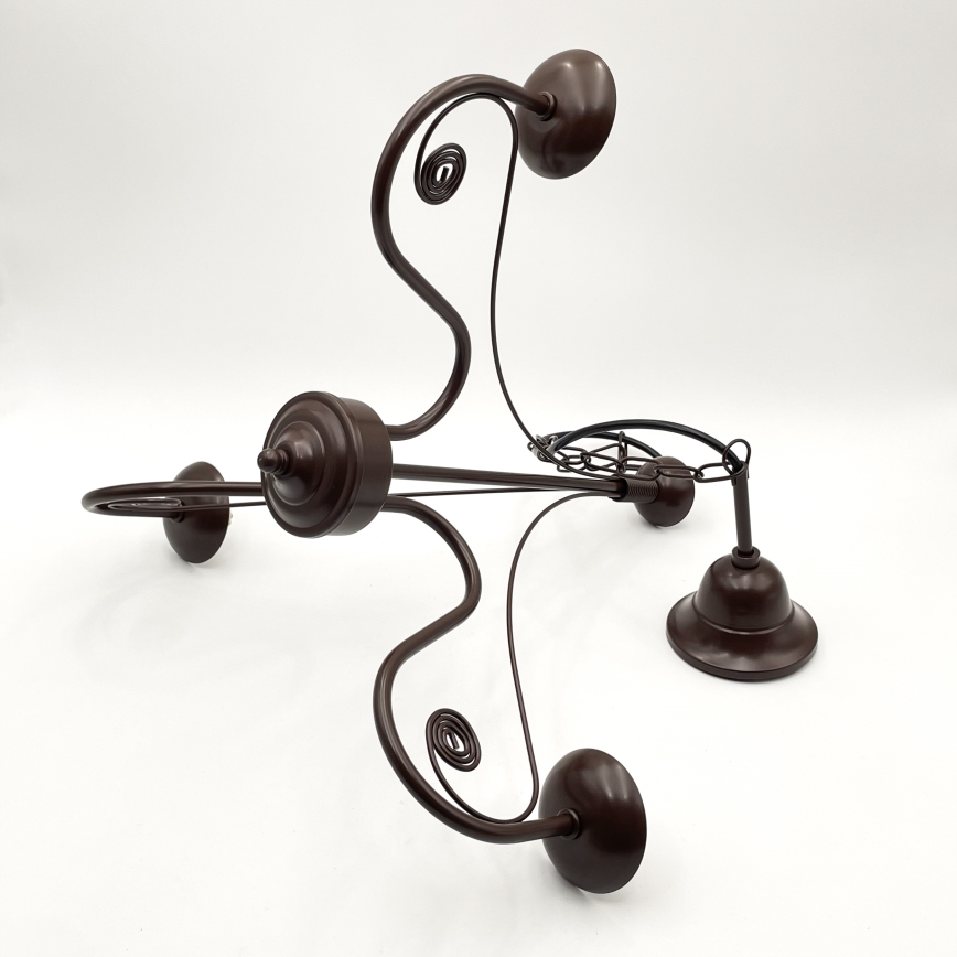 Brilagi - LED Ljuskrona på kedja COTTAGE 3xG9/40W/230V brun/vit