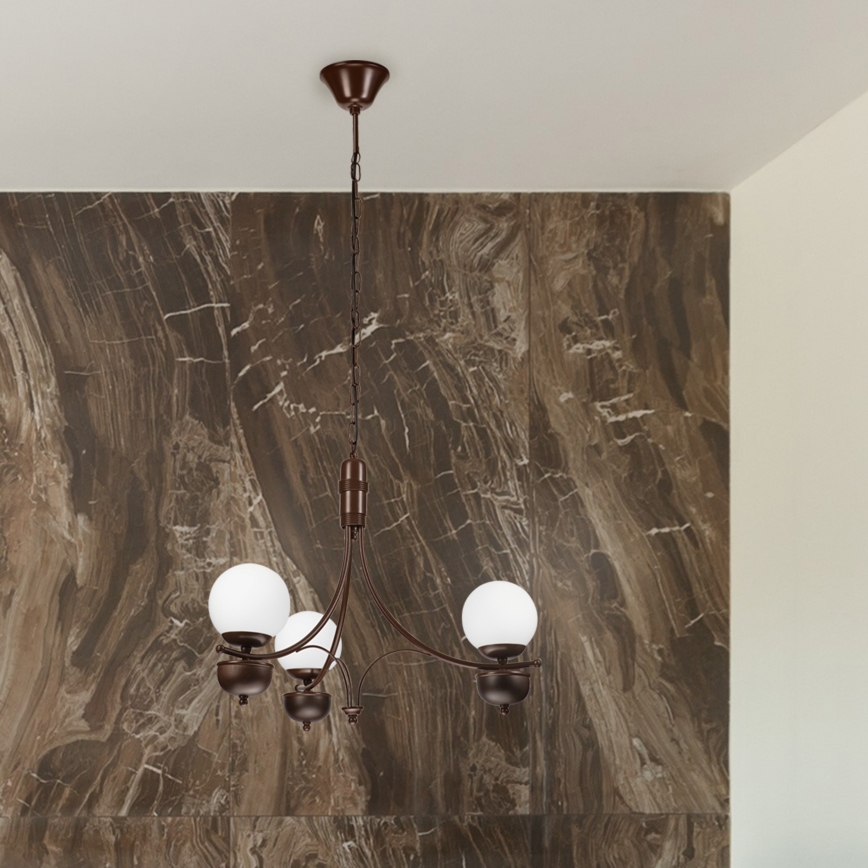 Brilagi - LED Ljuskrona på kedja COTTAGE 3xG9/40W/230V ek/vit