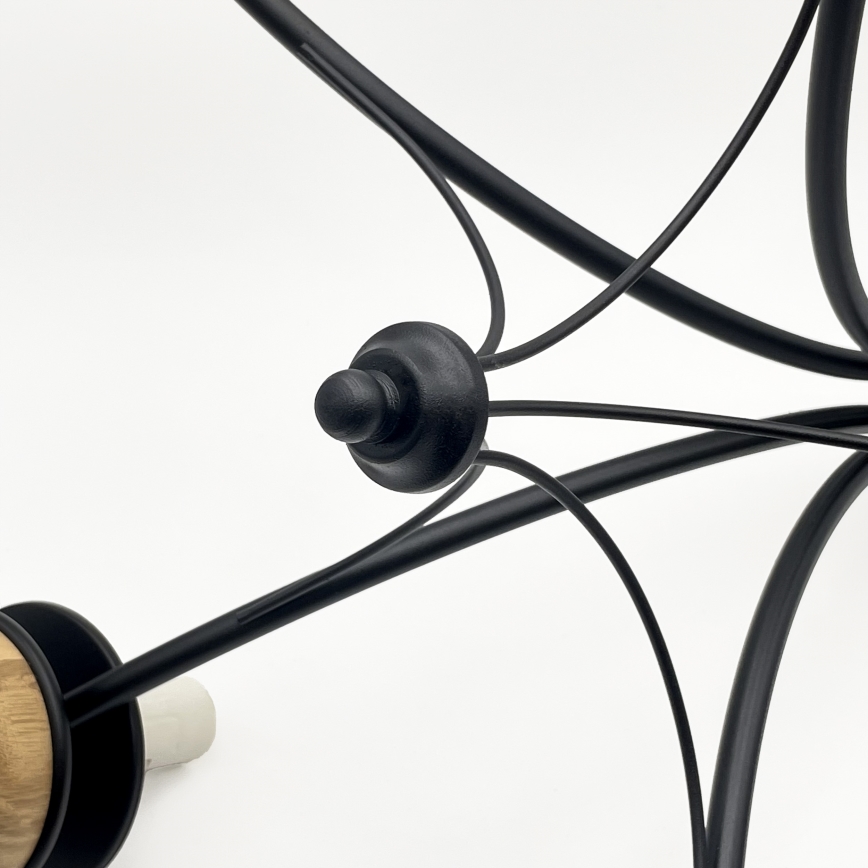 Brilagi - LED Ljuskrona på kedja COTTAGE 5xE14/40W/230V bok/brun