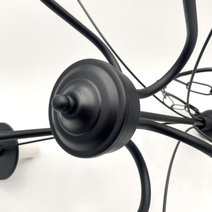 Brilagi - LED Ljuskrona på kedja COTTAGE 5xE14/40W/230V svart/brun