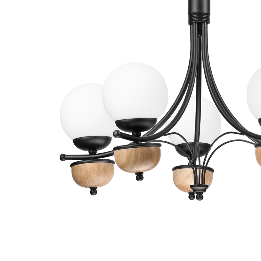 Brilagi - LED Ljuskrona på kedja COTTAGE 5xG9/40W/230V bok/vit