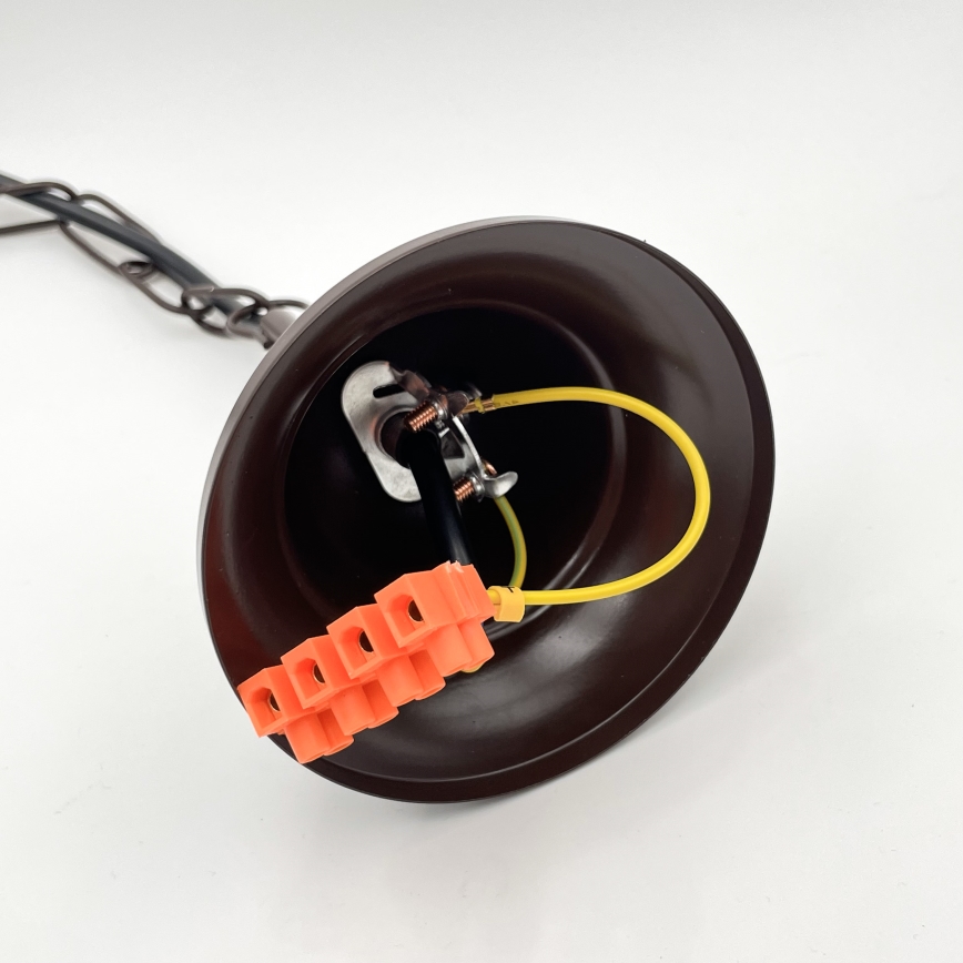 Brilagi - LED Ljuskrona på kedja COTTAGE 5xG9/40W/230V brun/vit