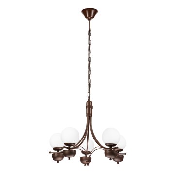 Brilagi - LED Ljuskrona på kedja COTTAGE 5xG9/40W/230V ek/vit