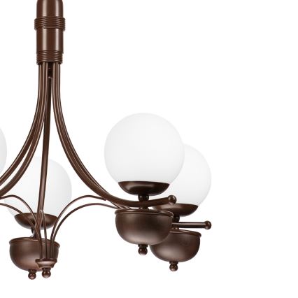 Brilagi - LED Ljuskrona på kedja COTTAGE 5xG9/40W/230V ek/vit