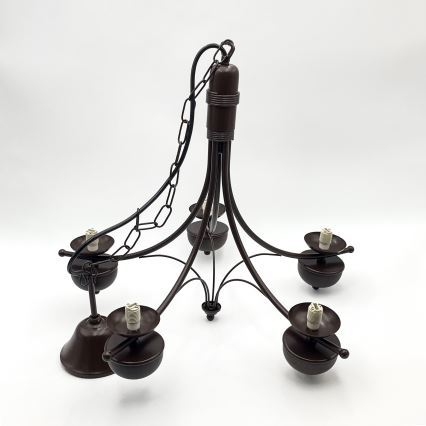 Brilagi - LED Ljuskrona på kedja COTTAGE 5xG9/40W/230V ek/vit