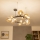 Brilagi - LED-ljuskrona på vajer MILLA 15xG9/3W/230V svart krom/guld