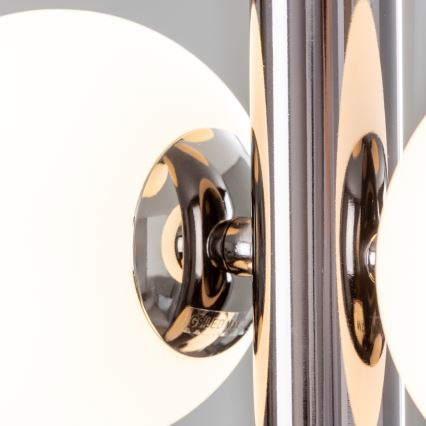 Brilagi - LED-ljuskrona på vajer MILLA 6xG9/3W/230V svart krom/vit