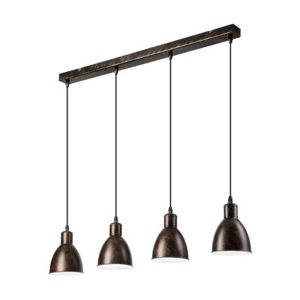 BRILAGI - LED-ljuskrona på vajer RIDDY 4xE27/60W/230V koppar/patina