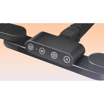 Brilagi - LED Ljusreglerad beröring flexibel bordslampa VARIO LED/24W/230V 3000-6500K CRI 92 svart