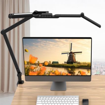 Brilagi - LED Ljusreglerad flexibel bordslampa VARIO LED/24W/230V 3000-6500K CRI 92 svart