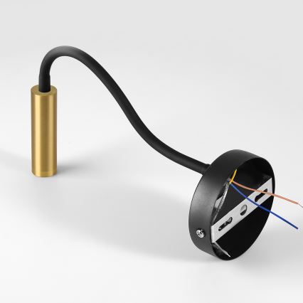 Brilagi - LED Ljusreglerad flexibel vägg lampa MAYA 1xG9/4W/230V svart/guld 2700-6500K Wi-Fi Tuya