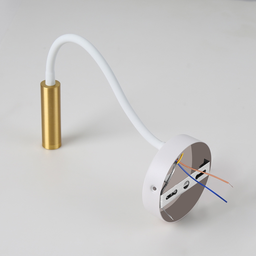 Brilagi - LED Ljusreglerad flexibel vägg lampa MAYA 1xG9/4W/230V vit/guld 2700-6500K Wi-Fi Tuya