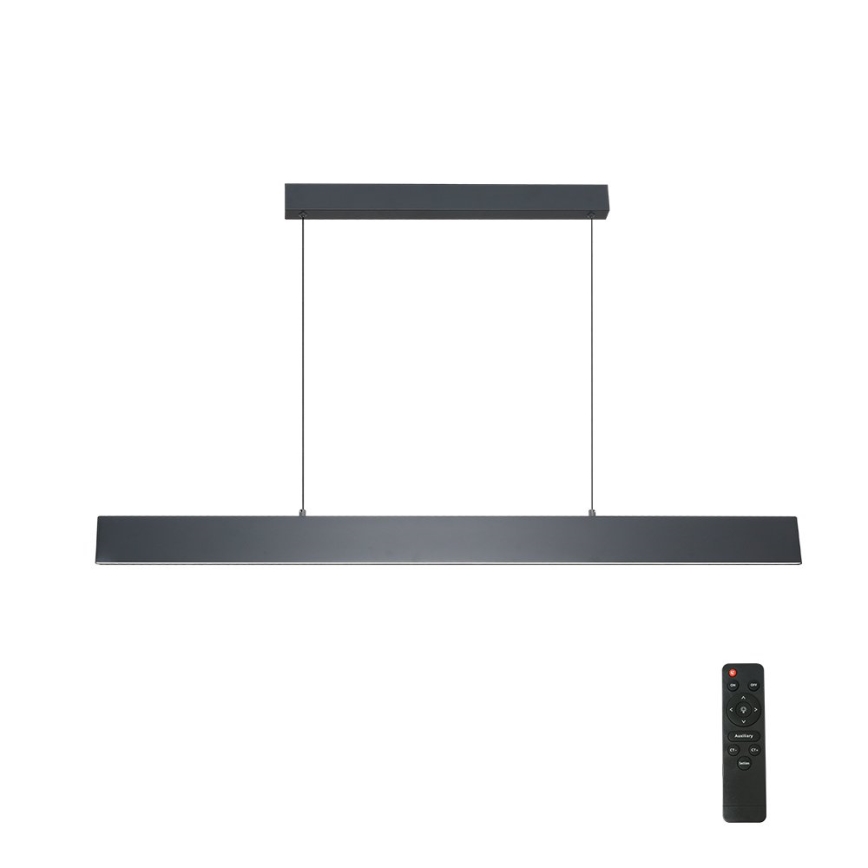 Brilagi - LED ljusreglerad ljuskrona på textilsladd SLIMLINE LED/40W/230V 3000-6000K antracit + fjärrkontroll