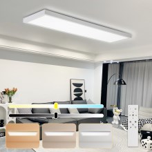 Brilagi - LED ljusreglerad taklampa till badrum FRAME SMART LED/50W/230V 3000-6000K IP44 vit + fjärrkontroll