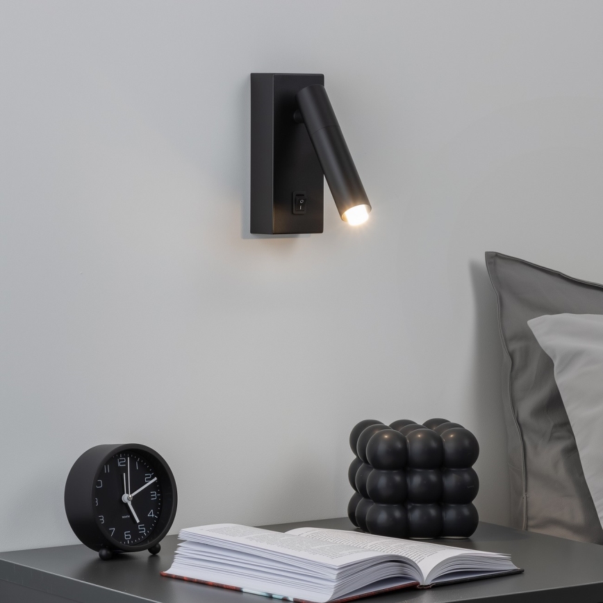 Brilagi - LED ljusreglerad väggspotlight MAYA 1xG9/4W/230V svart 2700-6500K Wi-Fi Tuya