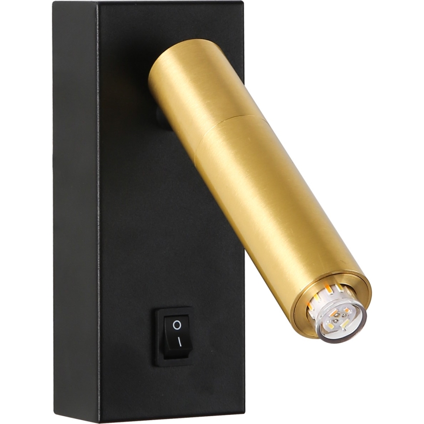 Brilagi - LED ljusreglerad väggspotlight MAYA 1xG9/4W/230V svart/guld 2700-6500K Wi-Fi Tuya