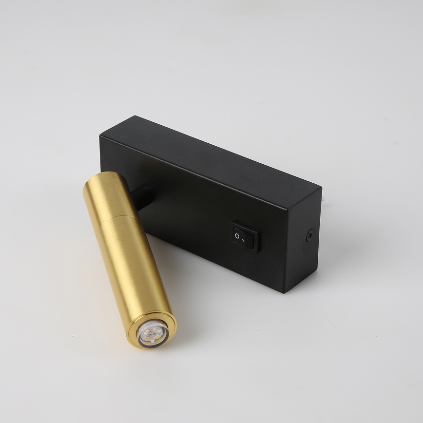 Brilagi - LED ljusreglerad väggspotlight MAYA 1xG9/4W/230V svart/guld 2700-6500K Wi-Fi Tuya