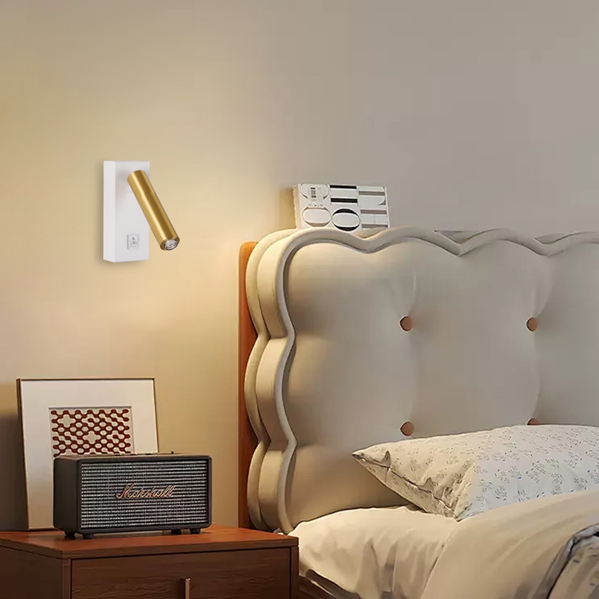 Brilagi - LED ljusreglerad väggspotlight MAYA 1xG9/4W/230V vit/guld 2700-6500K Wi-Fi Tuya